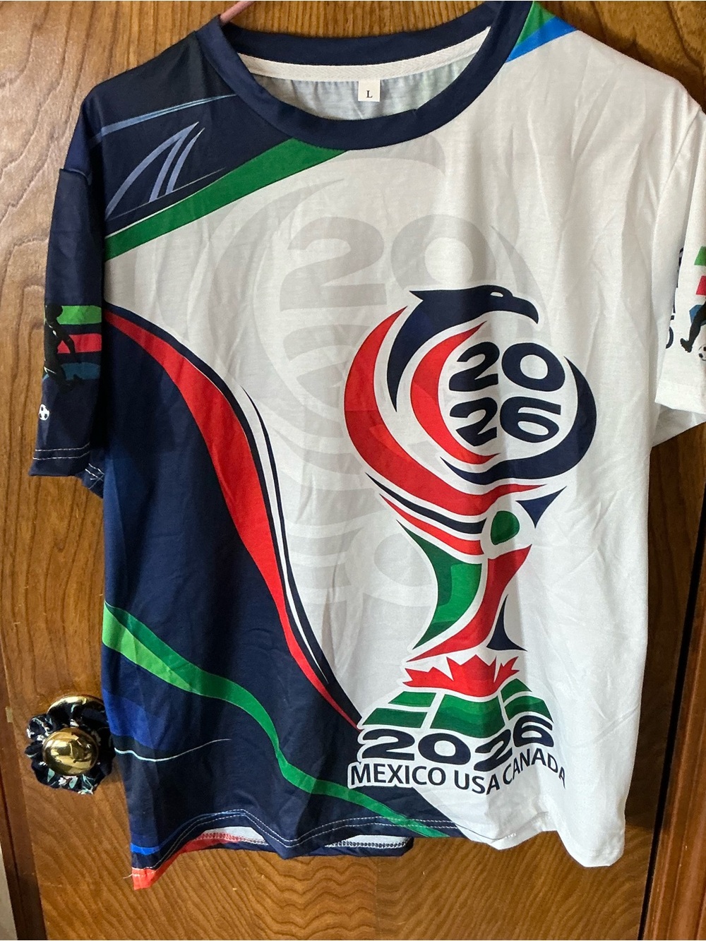 2026 Mexico USA Canada Men's Graphic Tee - White/Navy